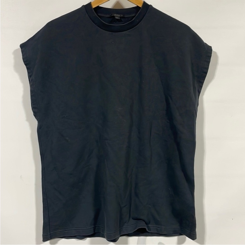 COS drop shoulder cropped tank top